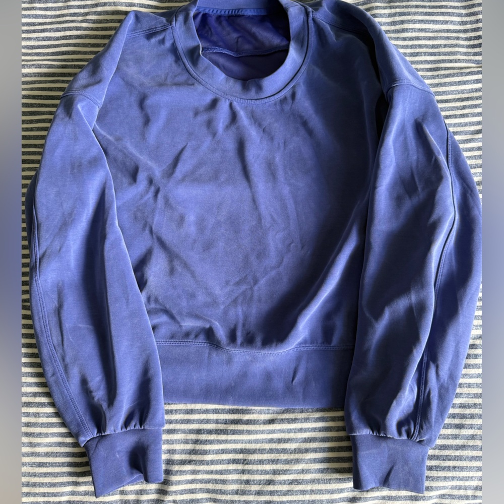 Blue/purple Lululemon scuba crewneck sweatshirt size 6